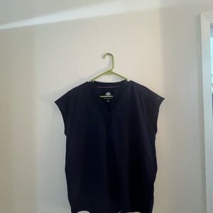 Healing Hands Navy Blue Scrub Top